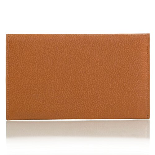 Otto Genuine Leather Wallet |RFID Blocking, Multiple Slots Money, ID, Cards, Smartphone| - Unisex (Light Brown)