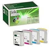 Limeink 4 Remanufactured Ink Cartridges 88XL High Yield for use in OfficeJet Pro K5400 K550 K8600 L7480 L7500 L7550 L7555 L7580 L7590 L7600 L7650 L7680 L7681 L7700 L7750 L7780 Printers