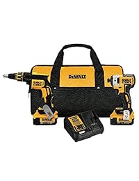 DeWalt 20V Max XR Drywall pistola de tornillo y destornillador de impacto, 4.0-Amp Hour (DCK267M2)