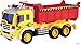 Memtes Friction Powered Dump Truck Toy with Lights and Sound for Kids