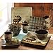 16 Piece Roaming Elk Stoneware Dinnerware Set w/ Mugs, Plates & Bowls. PERFECT FOR ANY CABIN ON SALE NOW