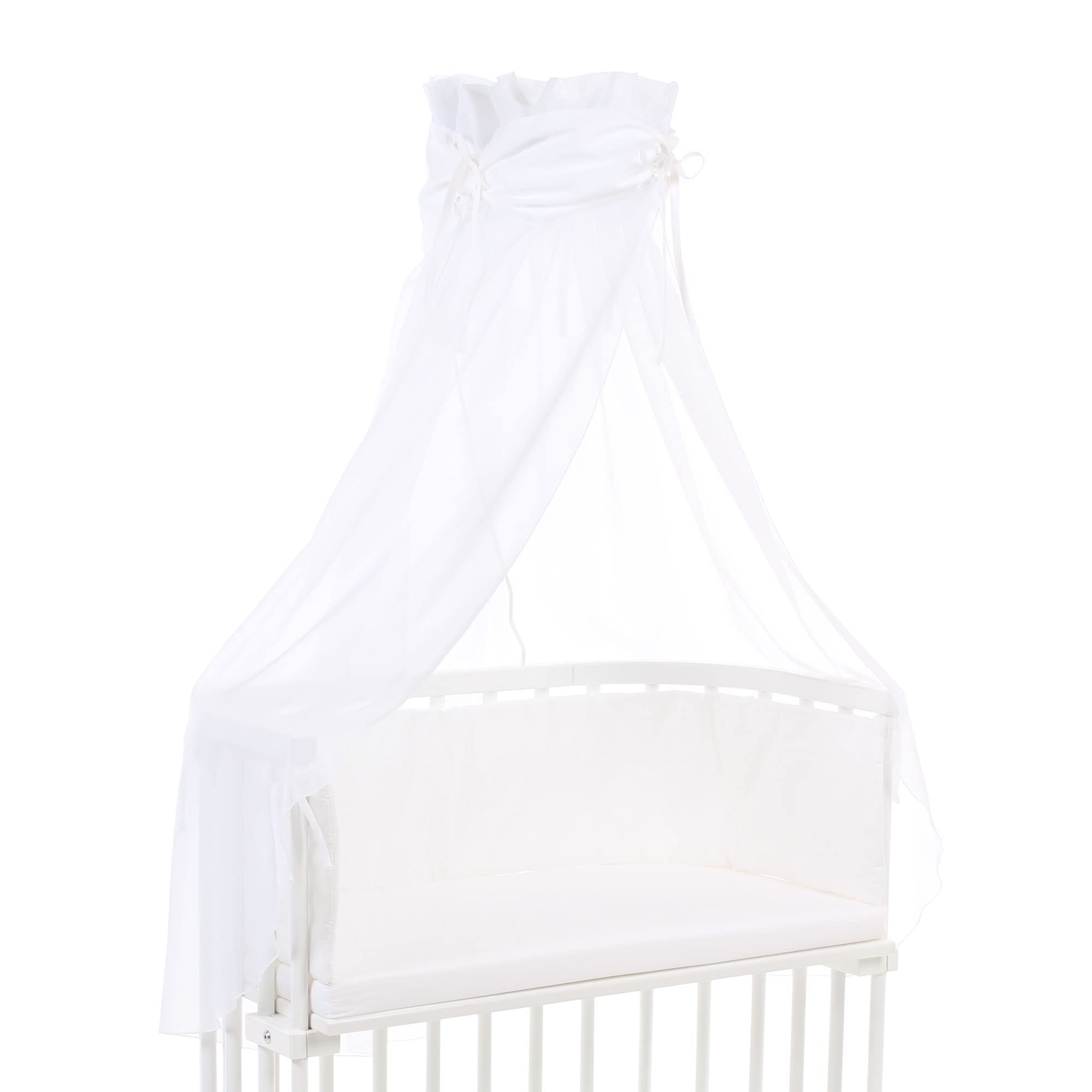 babybay Canopy Organic Cotton with Loop Suitable for All Models, White