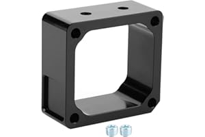 Intake Heater Spacer, Auto Car Intake Grid Heater Delete Spacer Accessory Fit for Dodge RAM Cummins 5.9L 98-07(Black)