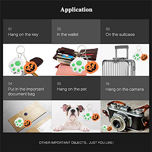 GPS Locator Pet Smart GPS Tracker Mini Anti-Lost Waterproof Bluetooth Locator Tracer for Pet Dog Cat Kids Car Wallet Key Collar Accessories(Green)