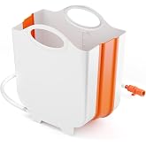KNKA 2.64 Gal External Water Tank with Drain Hose for Dehumidifier | Compatible with KNKA 34 Pint &amp; 80 Pint Dehumidifier, Continuous Drain Auxiliary Bucket for Basement, Bedroom, Bathroom &amp; Home