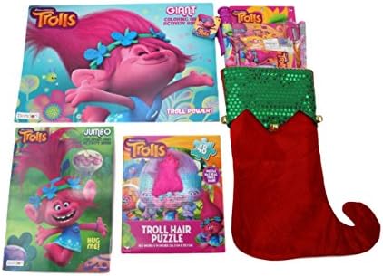 Trolls 10 item Stocking Stuffer Bundle. Great for Christmas, birthdays and thoses other special occaisions.