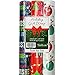 Red and Green Christmas Wrapping Paper - Christmas Themed Gift Wrap - Merry Christmas Wrapping Paper - Holiday Wrapping Paper Bundle - 6 Rolls Bulk