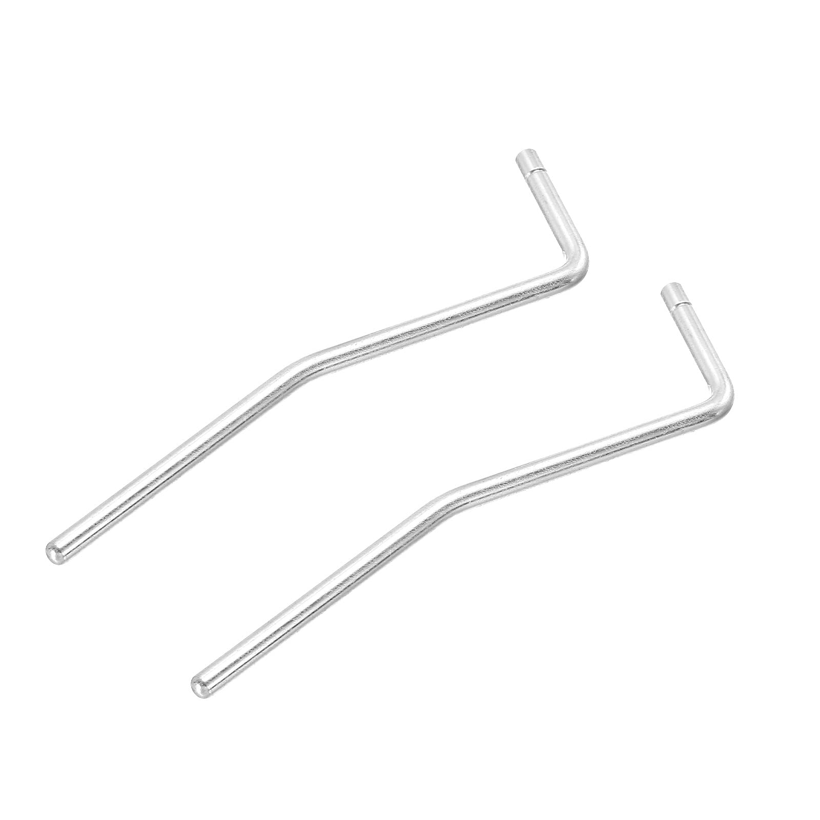 PATIKIL Guitar Tremolo Arm Bridge Bar Metal Rocker Silver Tone for Most Tremolo Bridge System Pack of 2