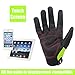 RIGWARL Winter Gloves Skeleton Zombie Bones Design Windproof Waterproof Riding Biking Climbing Motorcycling Cycling Working Gardening (XL, Black)