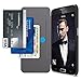 Galaxy S6 Case, Maxboost Samsung Galaxy S6 Wallet Case - Premium Protective PU Leather Flip Card Cases [Ultra Slim] with Card Slot Holster and High-Grade TPU Case - Black