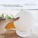 VR-robot Bluetooth LED Night light, Multicolor Smart Silicone Mushroom Touch Lamp,TF Card, Play Music,Phone Calls. Great for nightstand, Babies Room, Camping, Boating, Yoga Usage, App Control(White)