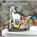Dragon Crest Forest Magic Fairy and Unicorn Figurine 5.25x4.25x5