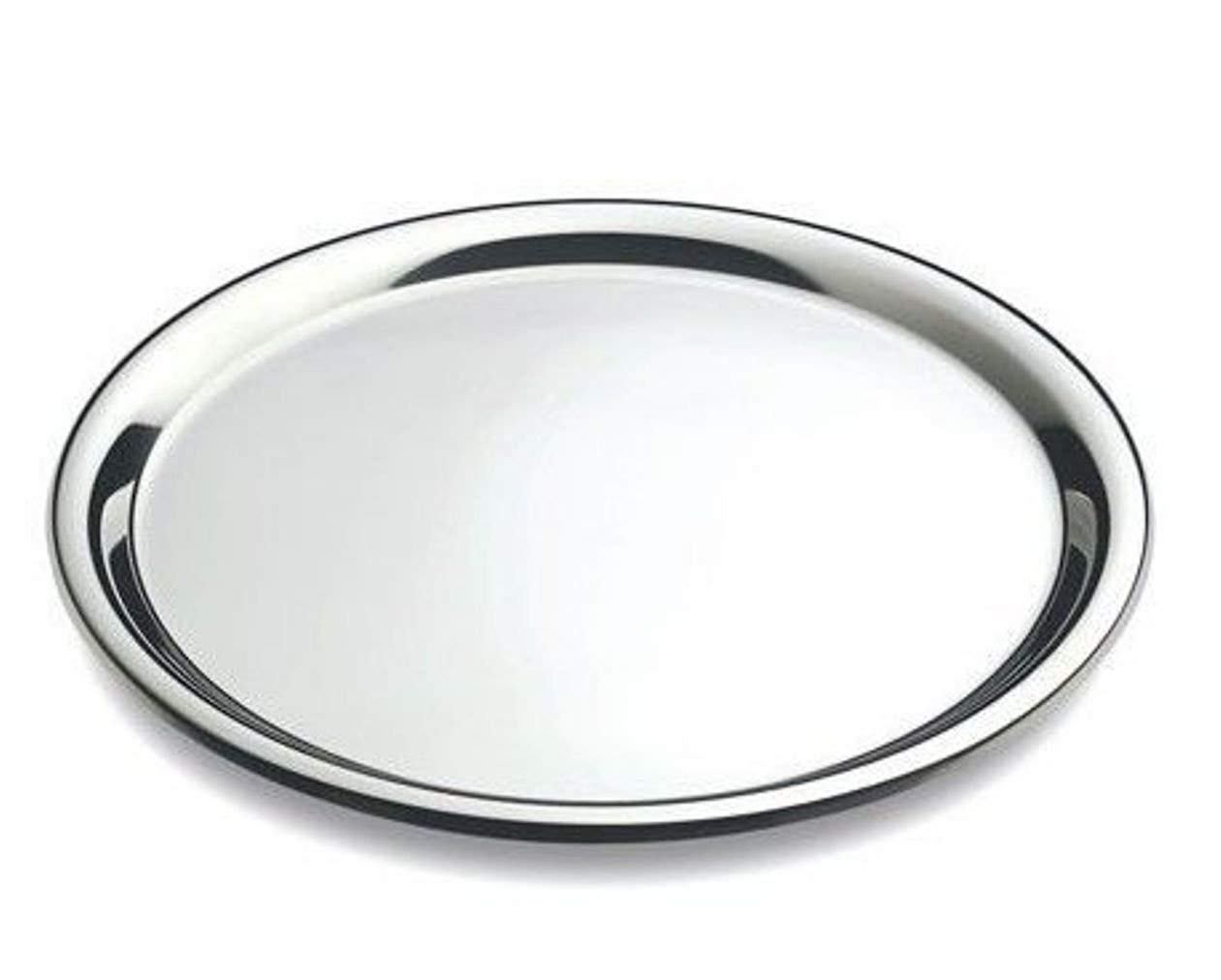 DEL - Stainless Steel Serving Tray - Circular Serving Dish/Platter - Ø 40 cm