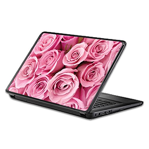 Universal 17" Laptop Skin - Pink Roses| MightySkins Protective, Durable, and Unique Vinyl Decal wrap cover