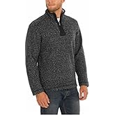Orvis Men's Brighton Quarter Zip Sweater (Black, XX-Large)