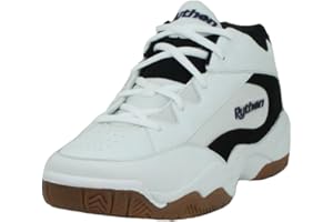 PYTHON RACQUETBALL Python Wide (EE) Width Indoor Mid Racquetball (Squash, Indoor Pickleball, Badminton, Volleyball) Shoe (White and Black Colors Available)