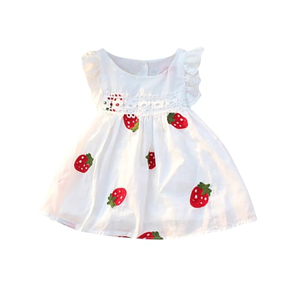 strawberry baby frocks