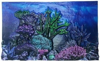 3D AQUARIUM BACKGROUND (Pack of 2) by BIO BUBBLES PETS