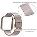 Henoda for Fitbit Blaze Bands Leather Small Large Strap Smart Fitness Watch Band Women Men (A Oxford Tan and Rose Gold Frame, S/P Size)