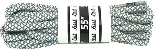 FIRST Rope Round Shoe Laces (55"/ 7-8 Eyelets, 3M Reflective White)