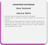 SimCorner New Zealand SIM 40GB Data 90 Days OneNZ Unlimited NZ Calls Hotspot view 4