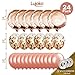 Lujoka Rose Gold Balloons - Foil & Latex Premium Balloon Set with Confetti 24 Pcs - 18 & 12 inches, 3 Styles + 3 Ribbons - Ideal for Weddings, Birthdays Supplies, Bridal Shower, Engagement Party