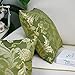 CaliTime Pack of 2 Throw Pillow Covers Cases for Couch Sofa Home Decor, Vintage Floral Leaves, 18 X 18 Inches, Olive Green