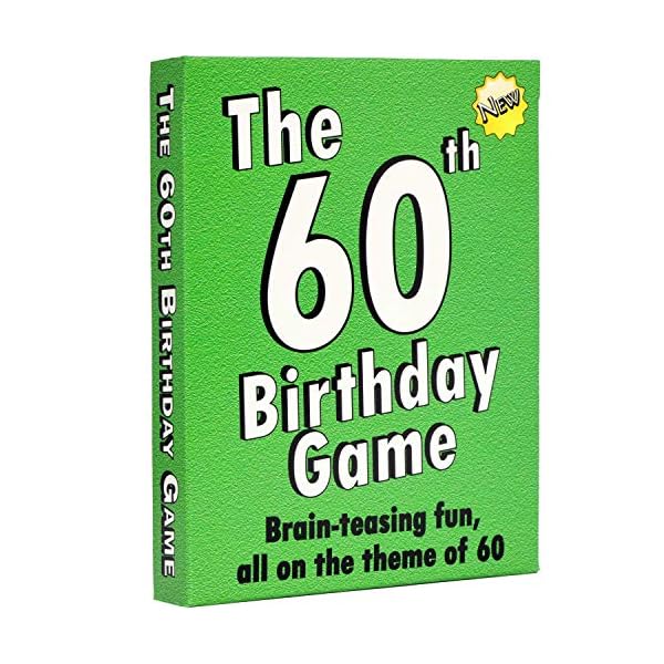 The 60th Birthday Game: a fun gift or present specially for people turning sixty. Also works as an amusing little 60th…