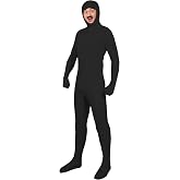 Uisozsfeb Unisex Full Bodysuit Open Face Zentai Suit Halloween Costume | High elasticity fabric, hidden zipper at the back