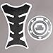 Mtsooning Carbon Fiber Fuel Tank Decal Gas Cap Pad Cover Sticker for Yamaha YZF R1 R6 AR