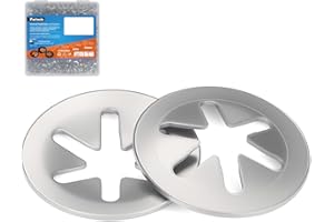 KUNTENSILE Internal Tooth Star Lock Washers, ID 10mm x OD 20mm 304 SS Push Nuts Fits 10mm (#0000) Shafts -Quick Speed Locking Washers 200pcs