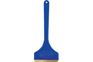Snow Joe SJEG01 Brass Blade Ice Scraper w/Oversized Handle, Non-Rust for Quick Ice Removal, for Auto/Truck Windshields, Blue