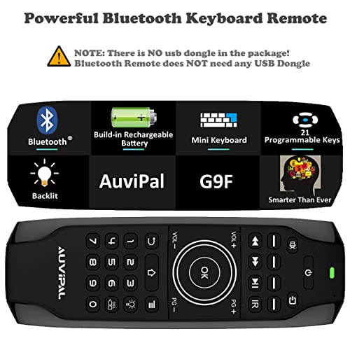 AuviPal G9F Backlit Mini Bluetooth Keyboard, Replacement Remote Control