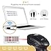 Wireless Barcode Scanner, 2-in-1 2.4GHz Wireless & USB 2.0 Wired USB Automatic Barcode Reader Handheld Bar Code Reader USB Rechargeable Bar Code Hand Scanner for Computer POS Laptop