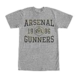 Arsenal Football Club Gunners 1886 T-shirt - Heather Grey