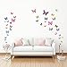 DECOWALL DW-1201 38 Colourful Butterflies Kids Wall Stickers Wall Decals Peel and Stick Removable Wall Stickers for Kids Nursery Bedroom Living Room d?cor