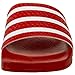 adidas Men's Adilette Slide Sandals, Scarlet/White/Scarlet, 11