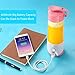Woocon Personal Portable Blender Bottle,Hand Juicer Cup Suit for Fruit Smoothie Baby Food Picnic,400ml,Rechargeable With Powerbank Function, Self-Stop Protection Upgraded Powerful Motor