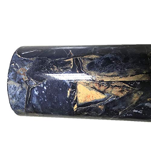 image for Moyishi Blue Stone Look Marble Gloss Film Vinyl Self Adhesive Counter 
