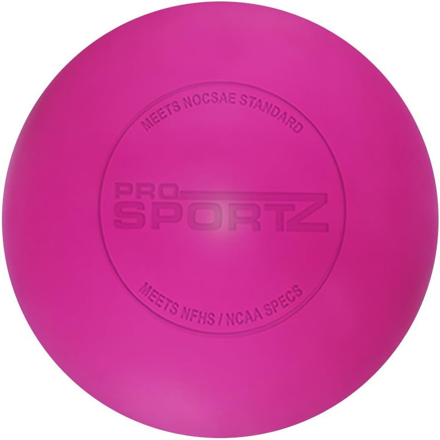 Lacrosse Massage Ball By Pro Sportz - Specifically Designed For Trigger Point Massage. Meets NOCSAE Standard & NCAA / NFHS Certified