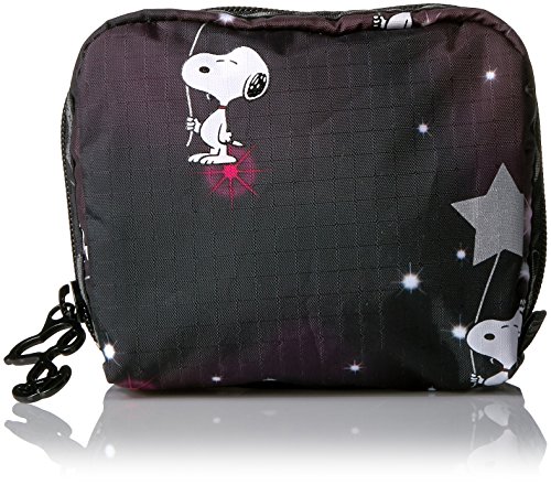 LeSportsac Classic Square Cosmetic Case,Snoopy In The Stars,One Size