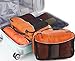 Packing Cubes 4pcs Value Set for Travel , Luggage Organizers - Medium (Orange)