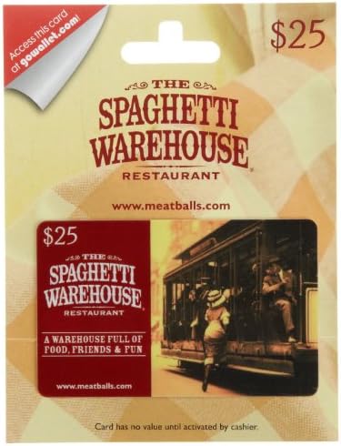 The Spaghetti Warehouse Gift Card  $25