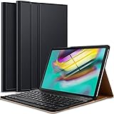 IVSO Case with Keyboard for Samsung Galaxy TAB S5e,Keyboard Case Wireless Front Prop Stand Cover Compatible with Samsung Galaxy Tab S5e SM-T720 (Wi-Fi) SM-T725 (LTE) 10.5 2019 Release Tablet(Black)