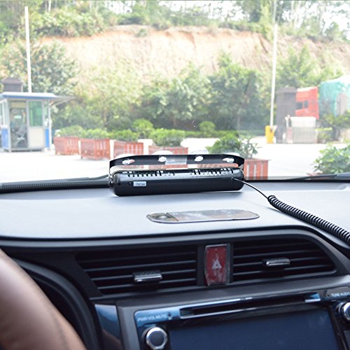 WOWTOU Emergency Blue Light Bright 12W 16 Flashing Patterns Hazard Warning Dash Deck Windshield Strobe Flash Lighting For Vounteer Firefighter, EMS, EMT, SPV, Ambulances - Thumbnail 3