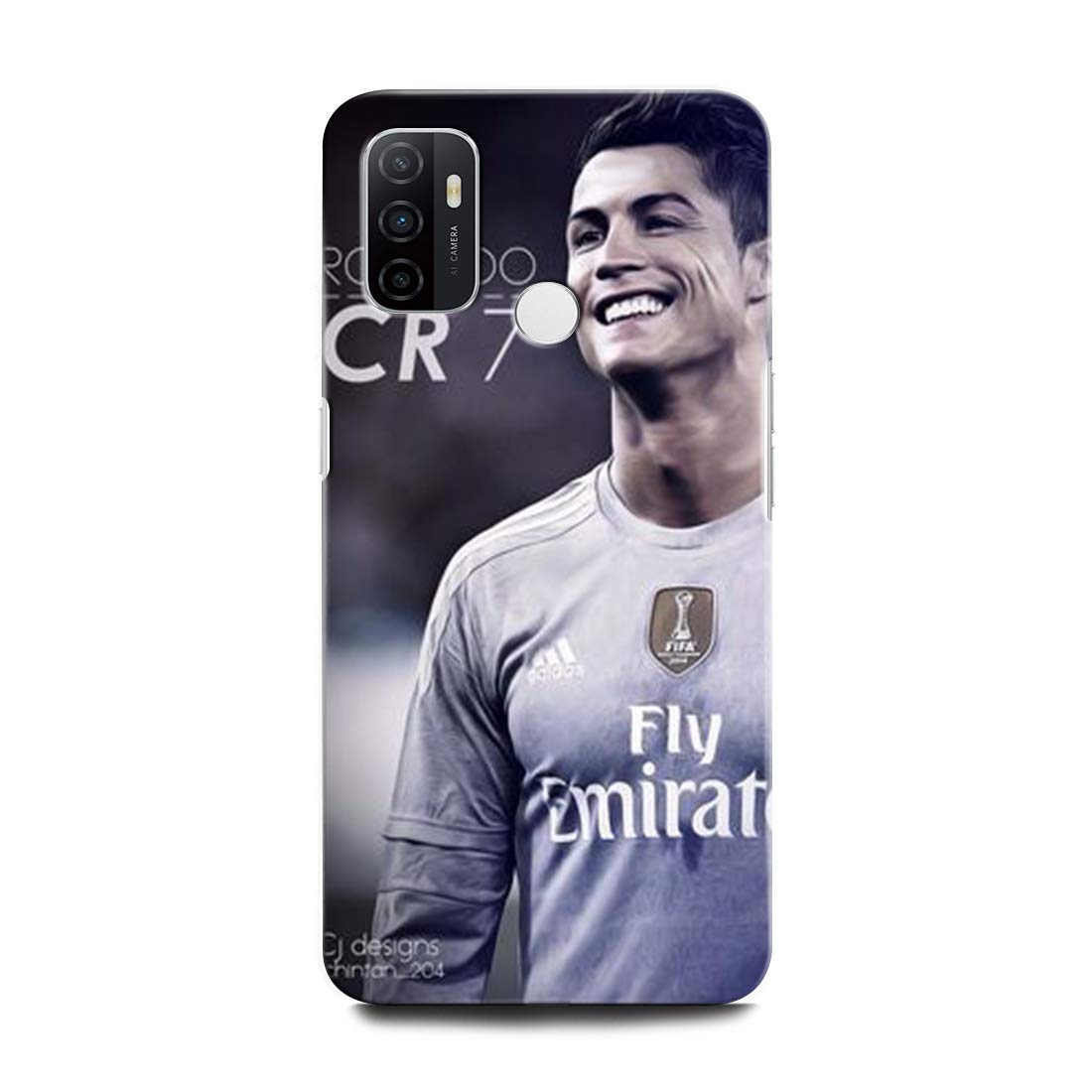 GRAFIQE Mobile Back Flip Cover Plastic for Oppo A53 Cristiano Ronaldo