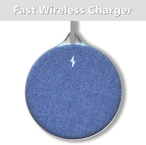 Wireless Charger Fast Charging Pad Charge Station Compatible with Smartphone iPhone X 8plus Samsung Galaxy S9 Note 8 S8…