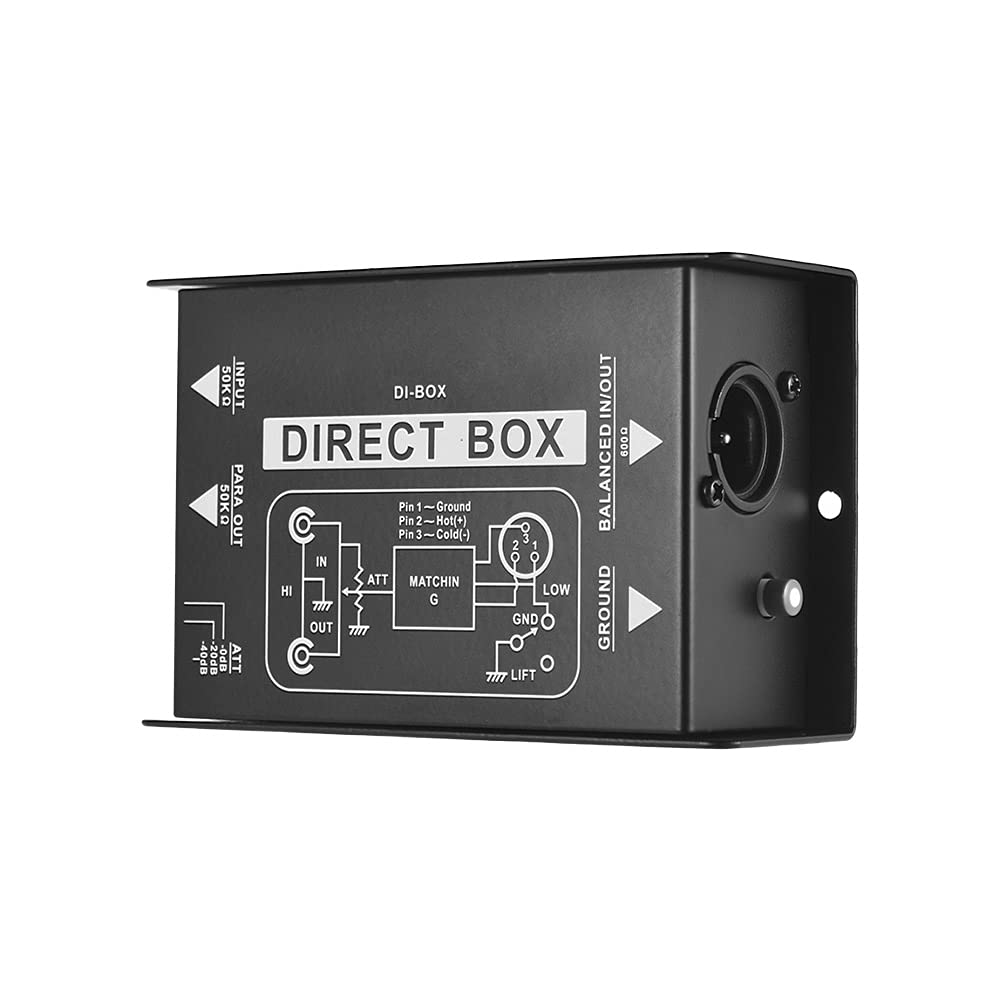 Mua Professional Single Channel Passive DI Box Direct Injection Audio
