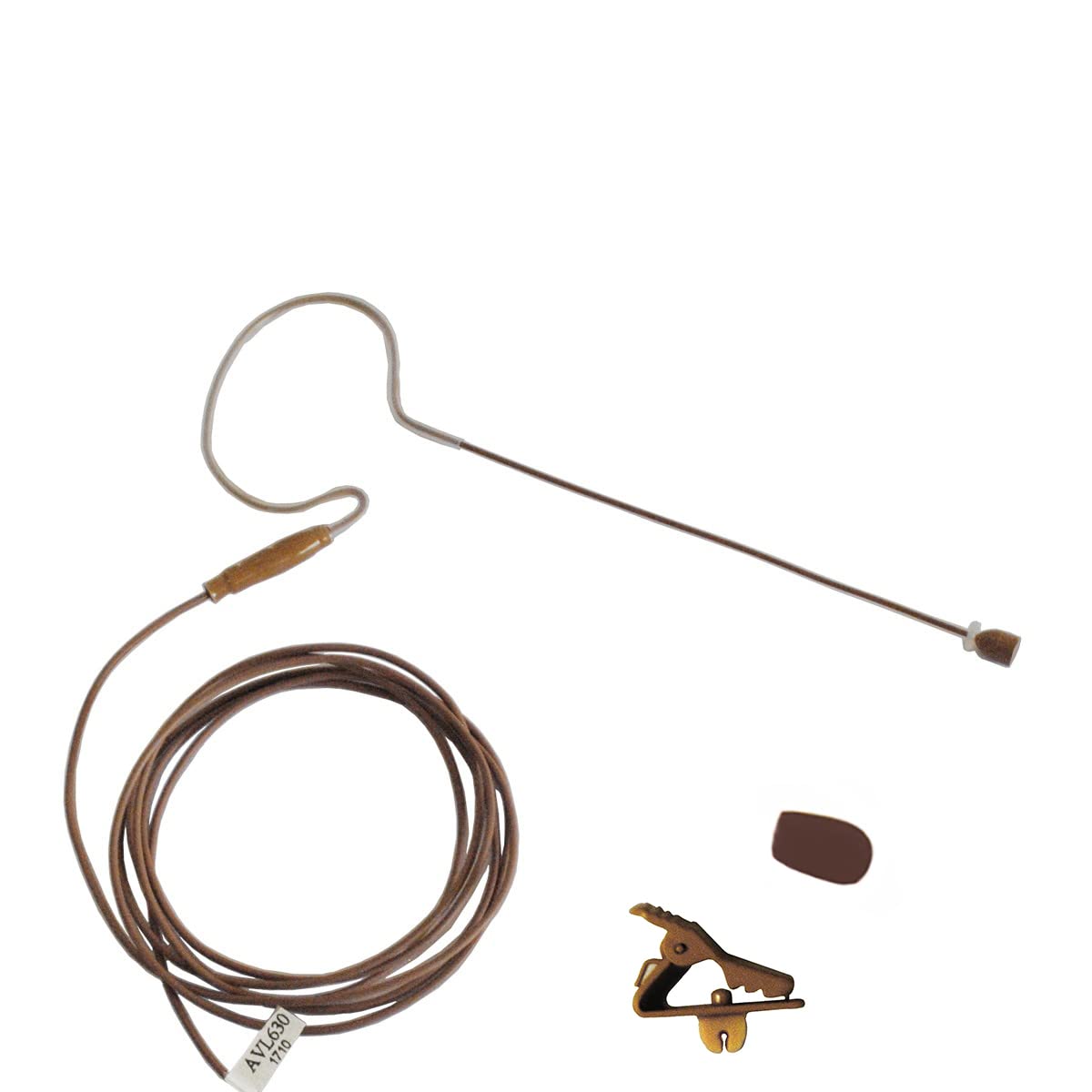 AV-JEFES AVL-630CC-35 Cocoa Color Earhook Headset Mic for Sennheiser