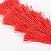 ELEARD Tassel Earrings Tiered Thread Tassel Dangle Earrings Statement Layered Tassel Drop Earrings (red)
